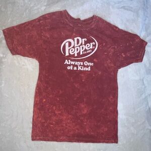 Dr Pepper Mens Maroon Graphic Tee